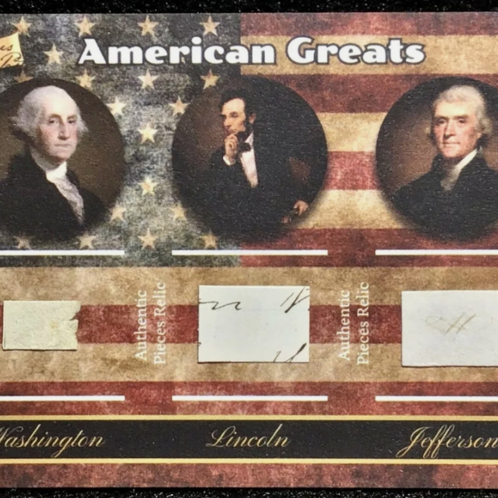 Pieces of the Past Triple Relics 3 Presidents